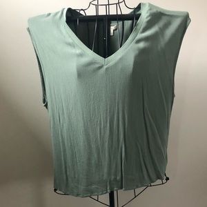 Sage Green Top - Large